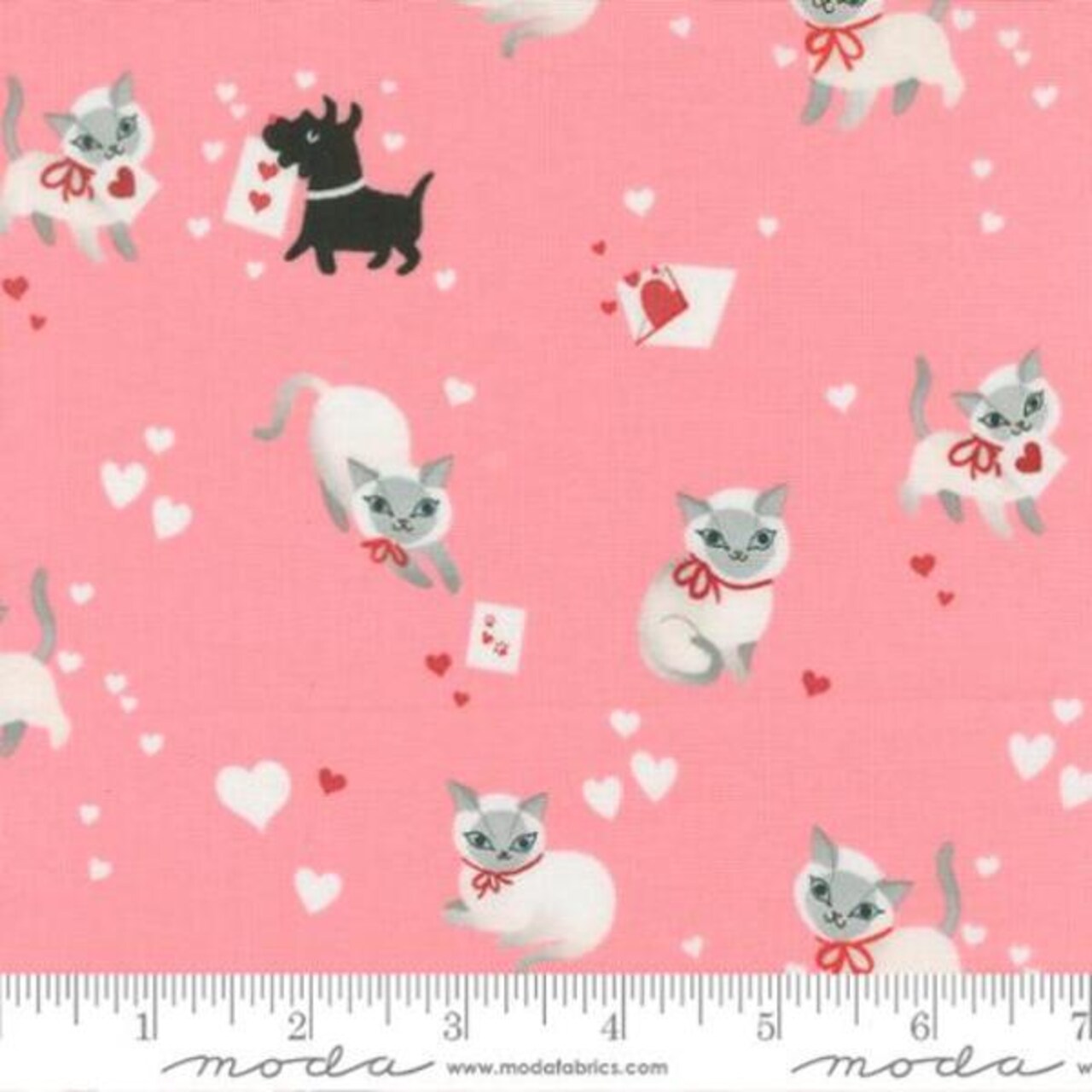 Kitty in Pink (37140 20) | Funny Valentine | Lizzy House | Moda